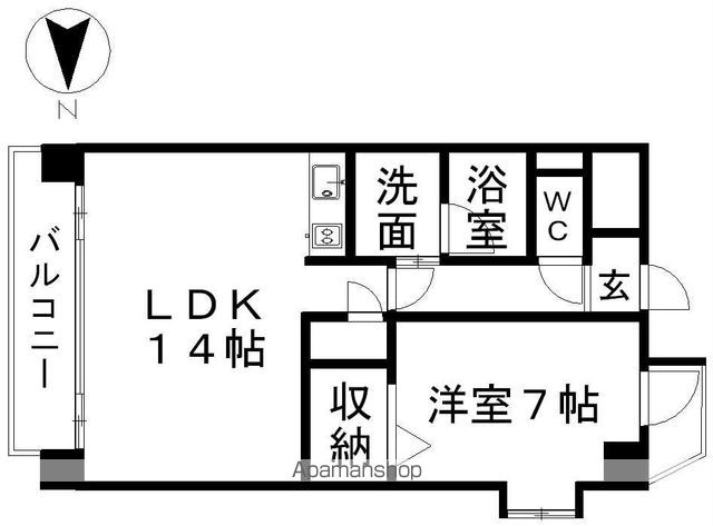 ラドーニ清水の間取り写真