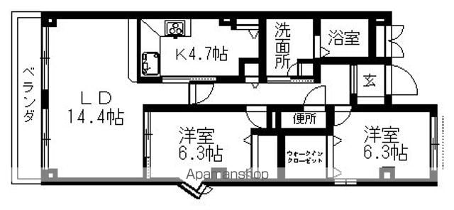 グランパルクの間取り写真