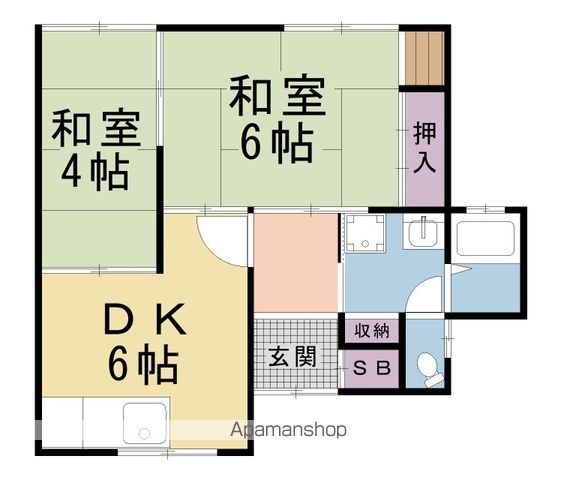 上高野稲荷町貸家の間取り写真