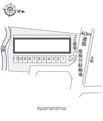 レオパレスＪＵＮ東野[1K/23.97m2]の配置図