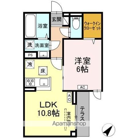 セレスティア南田中の間取り写真