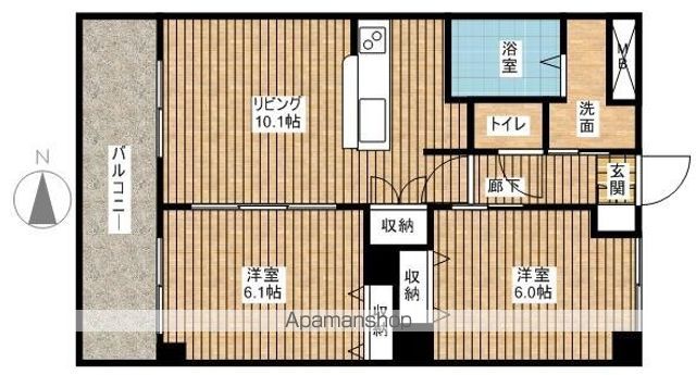 パークサイド鳥居前の間取り写真