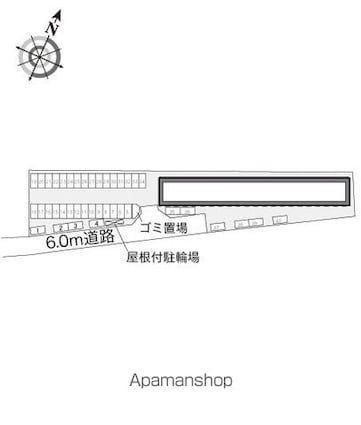 レオパレスアンダンテ[1K/28.02m2]の配置図