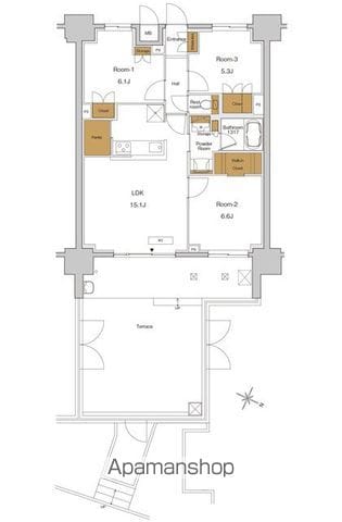 北区東十条のマンションの間取り