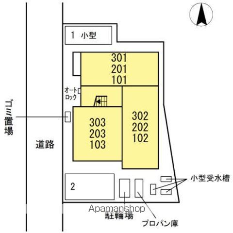 フェリシティ白山 302 ｜ 岐阜県岐阜市白山町３丁目1-4（賃貸アパート1R・3階・33.62㎡） その15