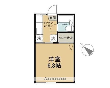 Ｌｕｍｉｎｏ小柳[1K/21.21m2]の間取図