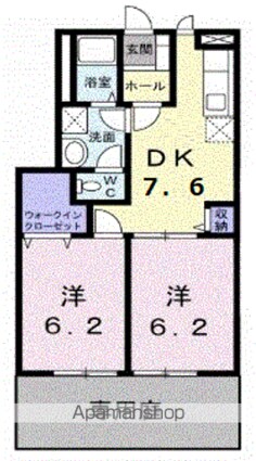 プランドール[2DK/47.07m2]の間取図