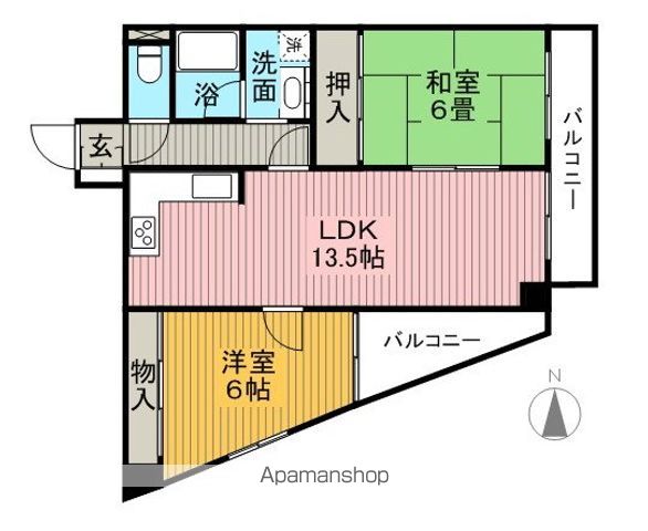 メゾン宮山の間取り写真