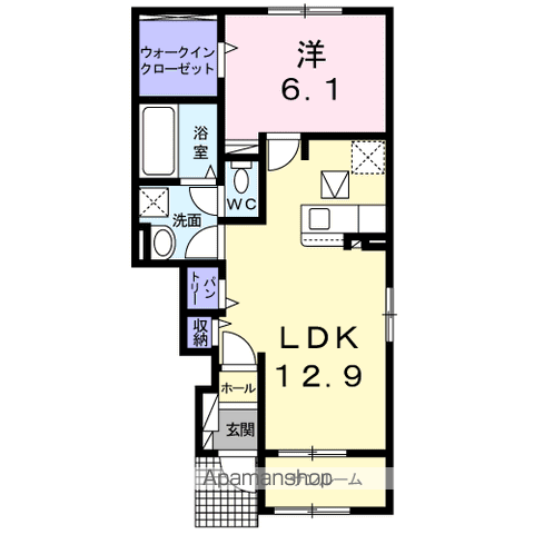 5TH AVENUE Bの間取り写真