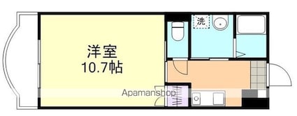 岡山県倉敷市玉島長尾[1K/33.3m2]の間取図