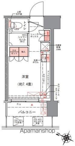 コムレジ赤羽　社会人棟の間取り