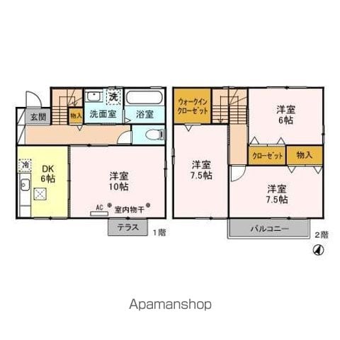 グランディール ABCDの間取り写真