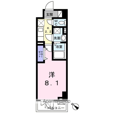 ヴェルテス・サウスコート１０ 503 ｜ 神奈川県大和市南林間２丁目10(詳細未定)（賃貸マンション1K・5階・27.54㎡） その2