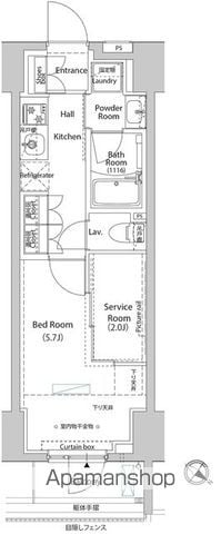 【ＡＲＫＭＡＲＫ巣鴨ＣＯＵＲＴの間取り】