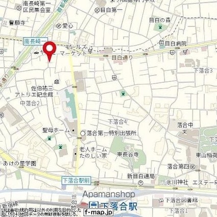 東京都新宿区中落合２丁目[1K/15.04m2]の周辺