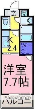 メゾン大塚[1K/25.8m2]の間取図