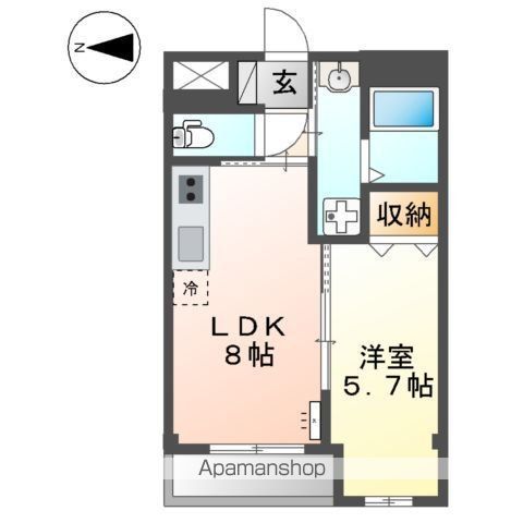 立川市柏町のマンションの間取り