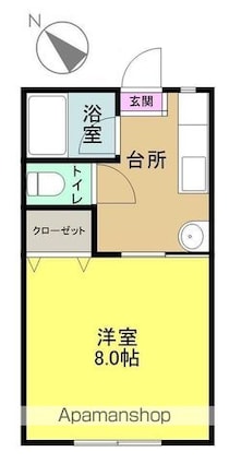 メゾン・リンリン[1K/23.14m2]の間取図