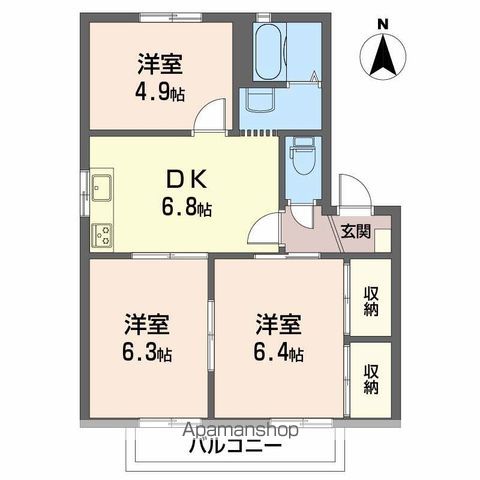 ヴェルディ白石 C棟の間取り写真