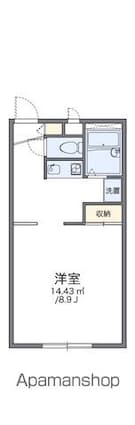 レオパレス信州ＩＮー１[1K/27.04m2]の間取図
