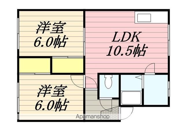 コーポ中西の間取り写真