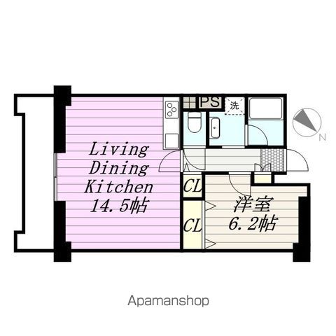 【千葉市稲毛区稲毛東のマンションの間取り】