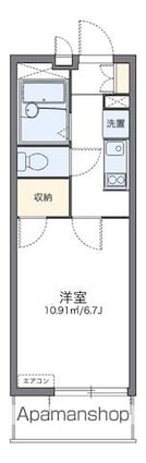 レオパレスゴールド[1K/20.81m2]の間取図