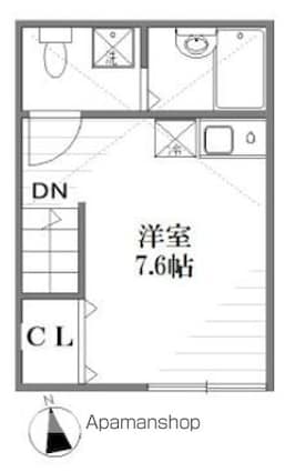 東京都中野区沼袋４丁目[1R/21.73m2]の間取図