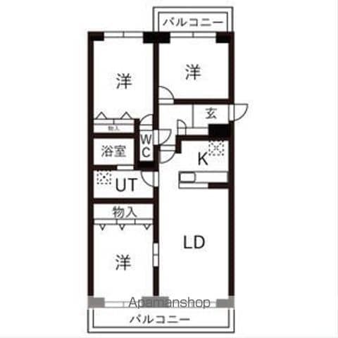 BRO北野の間取り写真