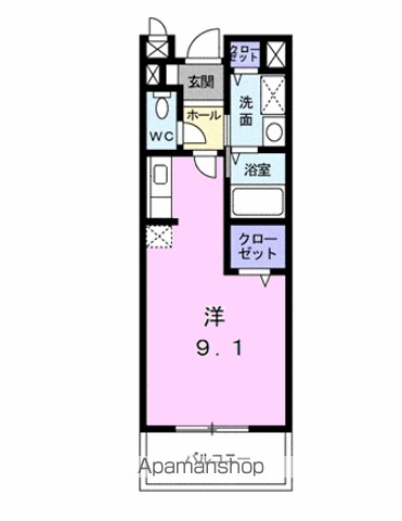ALPHA 明里の間取り写真