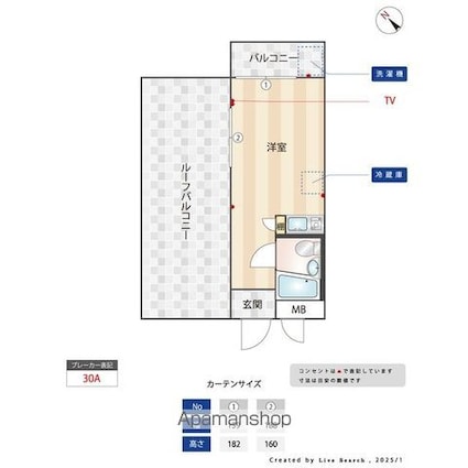 ＴＯＰ市ヶ谷[1R/14.54m2]の間取図