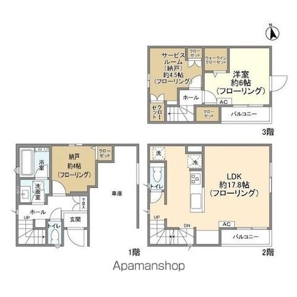 Ｋｏｌｅｔ市川１２[1SLDK/79.38m2]の間取図