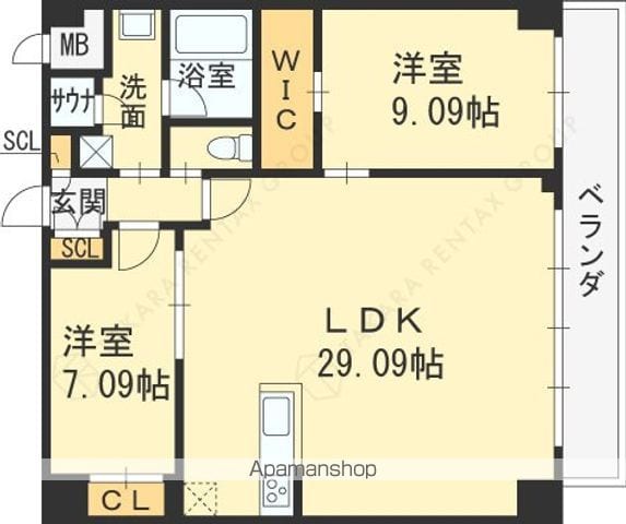 プレジオ西宮北口の間取り写真