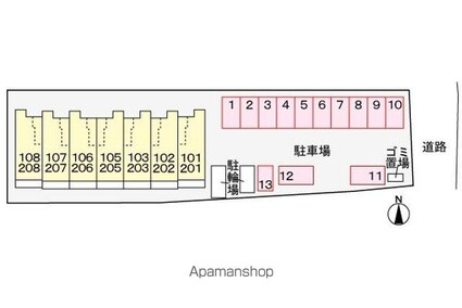 シャルマンⅢ[1R/32.43m2]の配置図