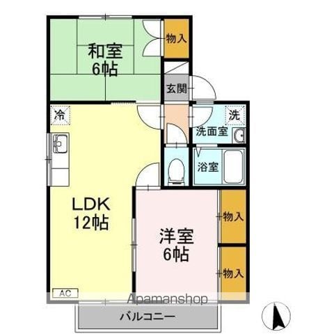セジュール友清 A棟の間取り写真