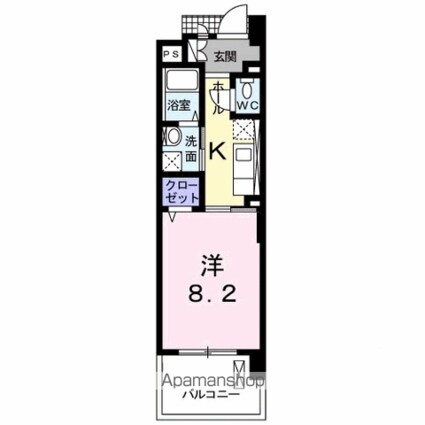 グレイス　コート[1K/29.27m2]の間取図