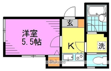 ソル・レヴェンテ高円寺Ⅱ[1K/19.89m2]の間取図
