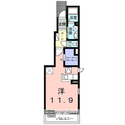 リバーサイドアニュー[1R/32.94m2]の間取図