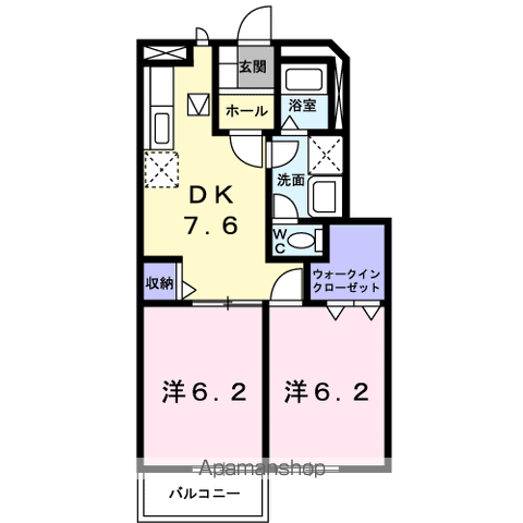 リバーストーン３の間取り