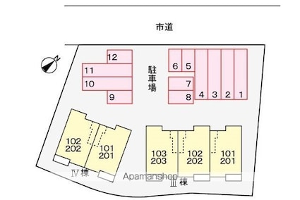 グレースコートⅢ[2LDK/57.07m2]の配置図