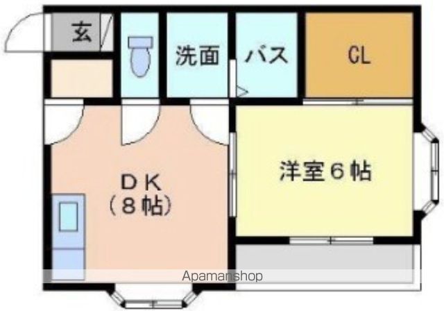 バンベール清水Iの間取り写真