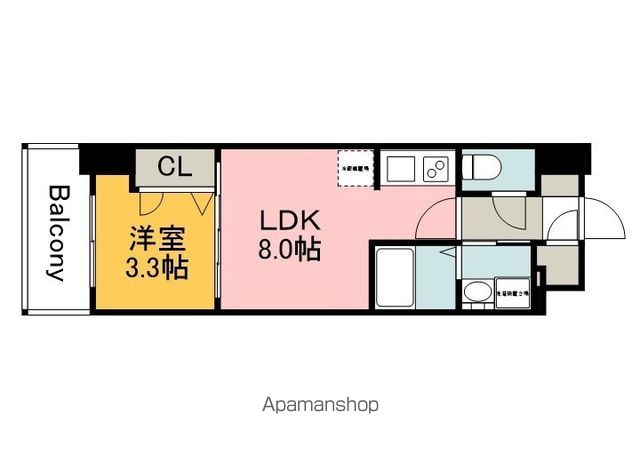 S−RESIDENCE広島駅CLARITYの間取り写真