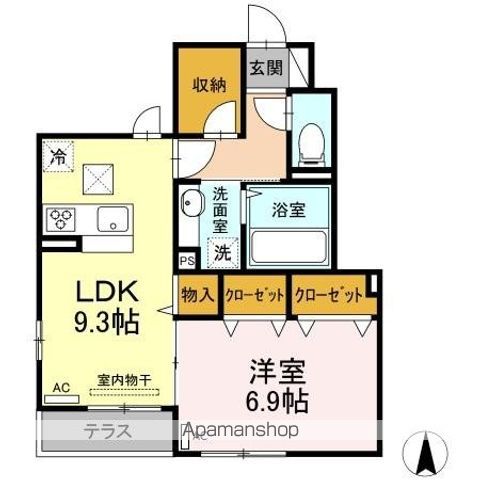 【杉並区井草のマンションの間取り】