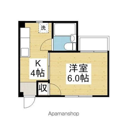 さくらハイツ[1K/18m2]の間取図