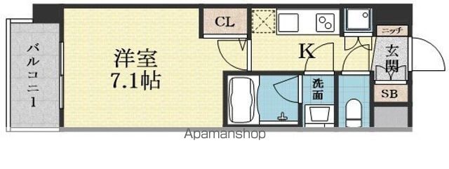 スプランディッド新大阪Vの間取り写真
