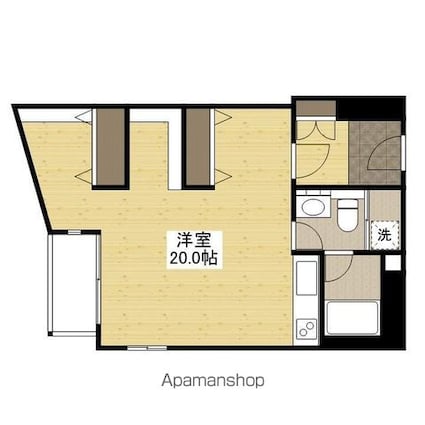 ナビオナルト[1R/46.4m2]の間取図