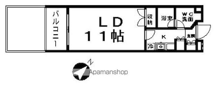 ＨＦ碑文谷レジデンス[1K/31.09m2]の間取図