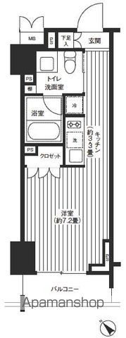 レジディア渋谷の間取り