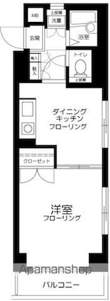 フェニックス明大前[1DK/27.56m2]の間取図