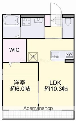 おひさまハイツⅡ[1LDK/40.25m2]の間取図